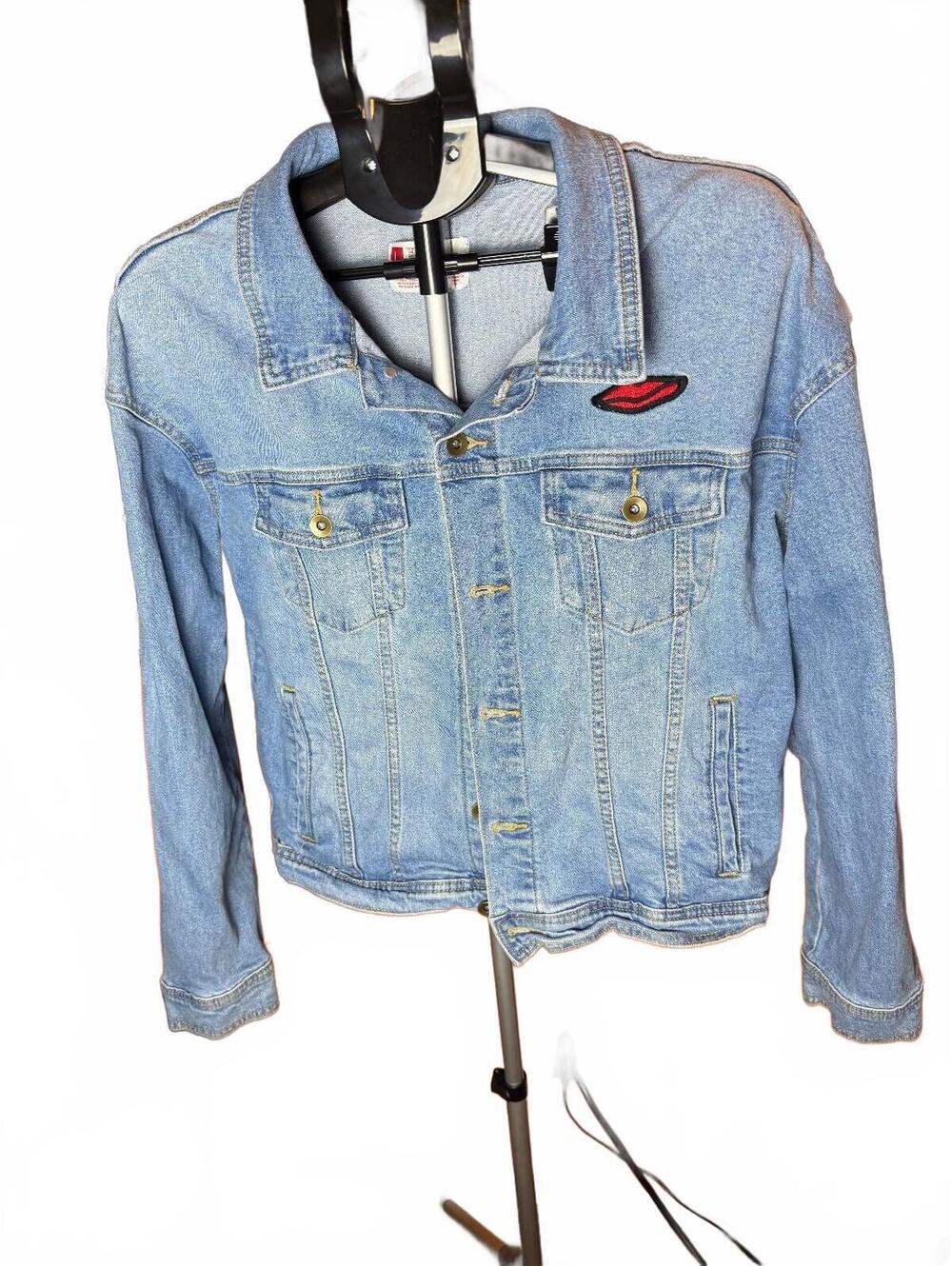 Target Womens sz L vintage style Stonewall Riots New York 1969 Denim Jacket